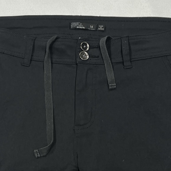 Prana‎ Pants Womens Black Chino Performance Roll Up Hiking Outdoor Sz 14 (36X31) - Picture 8 of 14